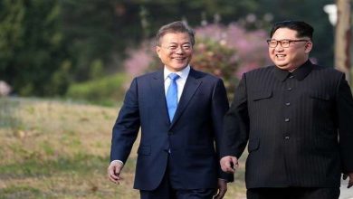 زعيم كوريا الجنوبية وزعيم جارته الشمالية